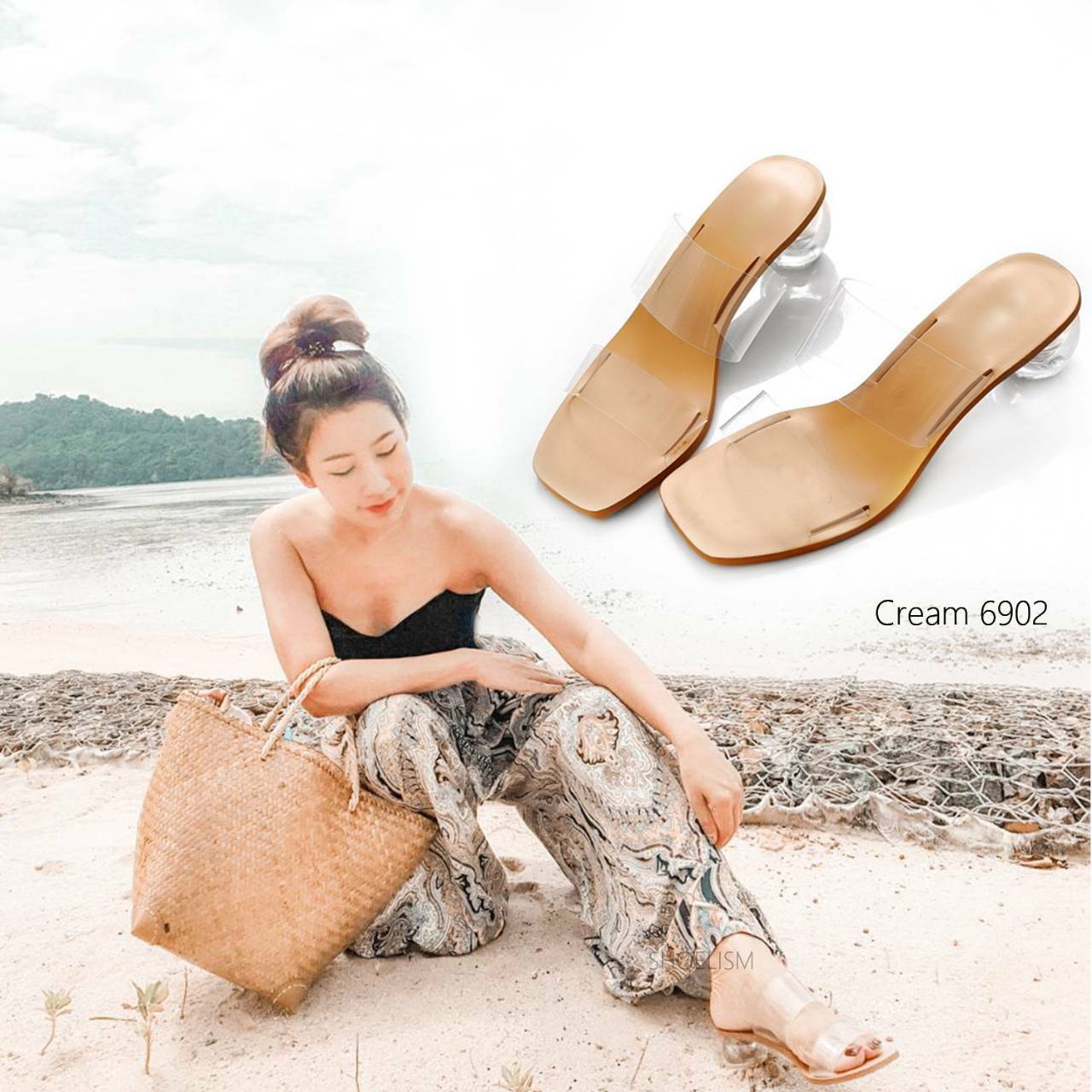 🍒【 𝓡𝓮𝓼𝓽𝓸𝓬𝓴 】🍒 มาเพิ่มครบสี สีแม่อั้มมาเพิ่ม พร้อมส่งค่ะ ! รองเท้าส้นกลม รองเท้าลำลอง แบบสวมซิลิโคนนิ่มวัสดุพื้นPU ส้นกลมสูง2นิ้ว ทรงสวม2ตอนซิลิโคนนิ่มไม่บาดเท้า ดาราเซเลปใส่เพียบ