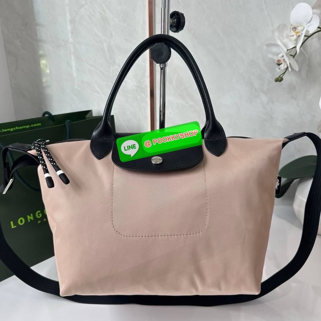 LONGCHAMP LE PLIAGE ENERGY MEDIUM HANDBAG 🔖กระเป๋าสะพายไหล่/ถือ คอลเลคชั่นใหม่สไตล์เรียบหรู ขนาดกลางจุของได้เยอะ