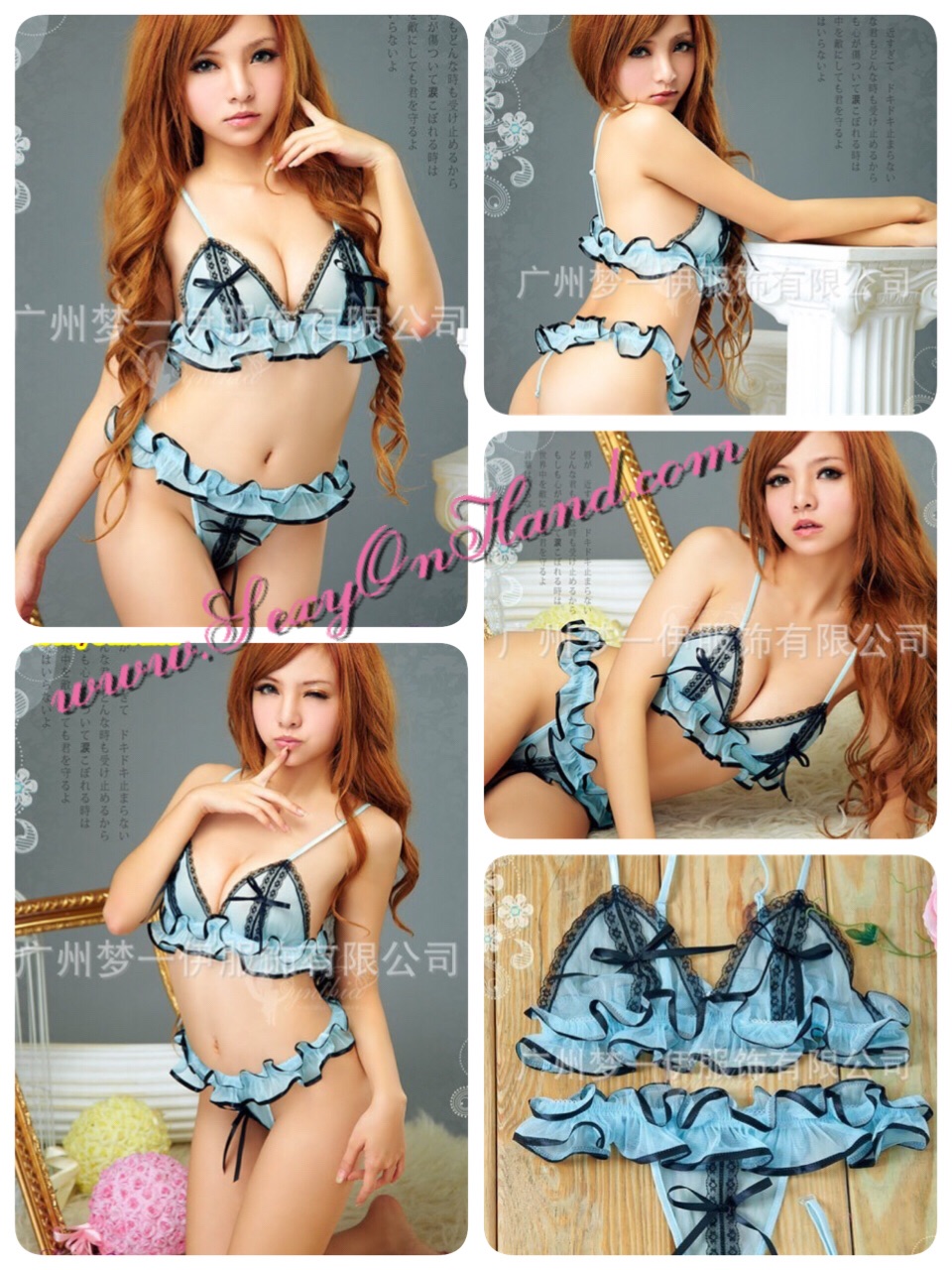 ดบิกินี่ Bikini ชุดทูพีซ ลูกไม้ซีทรู สีฟ้าคราม ขลิบขอบดำ แต่งสายแหวกหน้าอก กางเกงในแต่งระบายกระโปรงในตัว แต่งสายเก๋ๆ ช่วงเอว สวยเอ๊กซ์ เซ็กซี่ เปรี้ยวจี๊ดส์เข็ดฟัน เนื้อลูกไม้ เกรดพรีเมี่ยม สัมผัสนุ่มมากๆเลยคะ