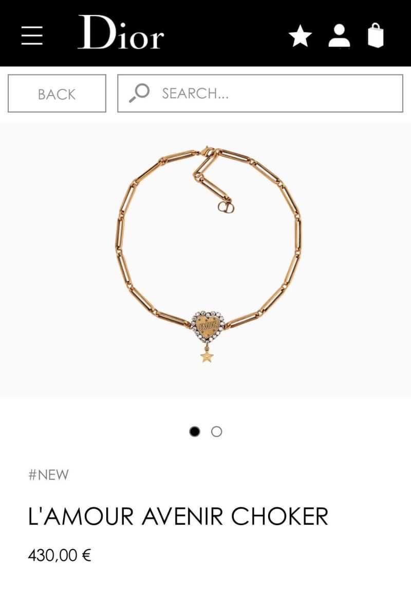 Super Hi-End Quality !!!! ((งาน 1:1 เกรดดีที่สุดในท้องตลาดค่ะ)) L’Amour Avenir Choker โช็คเกอร์ดิออ งาน 1:1 เหมือนแท้ที่สุด เหมือนทุกจุดค่ะ ตัวเรือนสีทองแอนทีค งานเพชร CZ แท้งานอย่างดี อะไหล่สีทองคลาสสิค สวยวิ้งมากๆเลยคะ สั่งผลิตจากต้นแบบแท้ ดาราเซเลปใส่ก