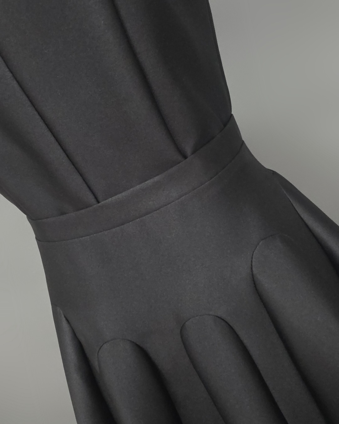 เดรสแฟชั่น เดรสเสื้อคอตั้ง แขนสั้น กระโปรงบาน