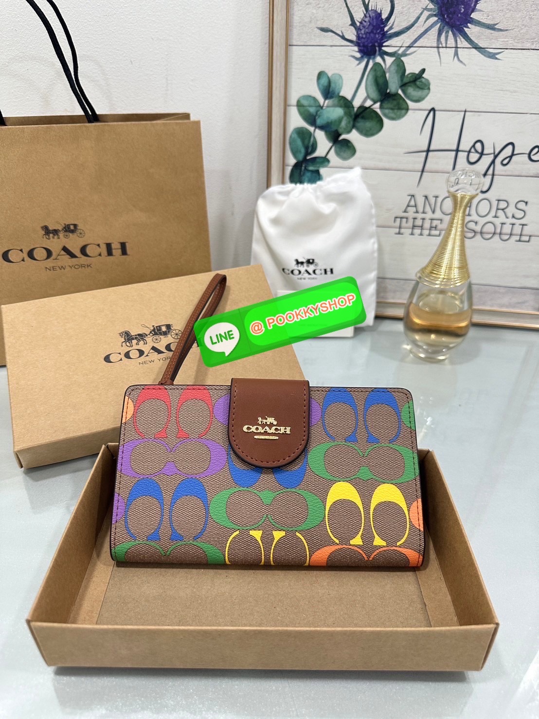 Coach Tech Phone Wallet In Colorblock Signature COLOR: signature canvas/