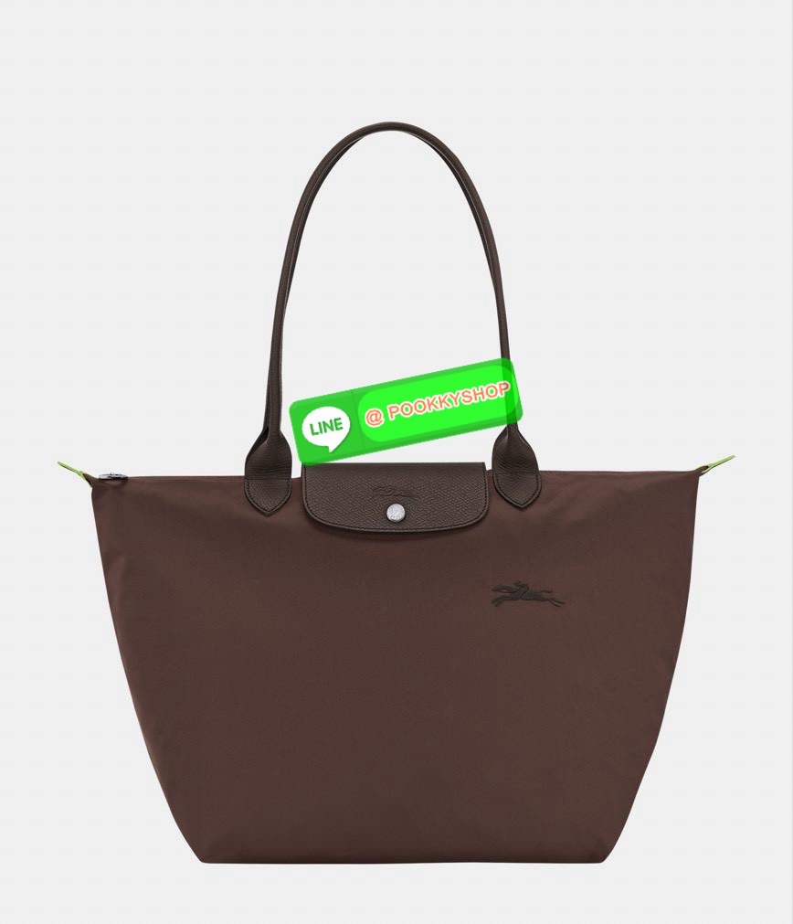💕LONGCHAMP LE PLIAGE GREEN Shoulder bag L กระเป๋าโท้ทใบนี้ดึงดูดใจคุณด้วยรูปทรงมินิมอลและปริมาตรที่เพียงพอซึ่งสามารถเก็บเอกสารหรือแล็ปท็อปทั้งหมดของคุณได้อย่างง่ายดาย ด้ามยาวช่วยให้คุณสวมใส่ได้อย่างสบายบนไหล่ ขณะที่การปิดด้วยซิปช่วยให้มั่นใจได้ว่า