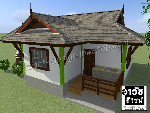 B101 แบบบ้านชั้นเดียว 2 ห้องนอน