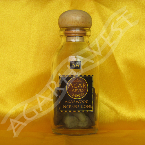 AgarHarvest ธูปปั้น ไม้หอม ไม้กฤษณา แท้ Agarwood Incense Cone (Super Grade) 5A 1 ขวด 24 กรัม