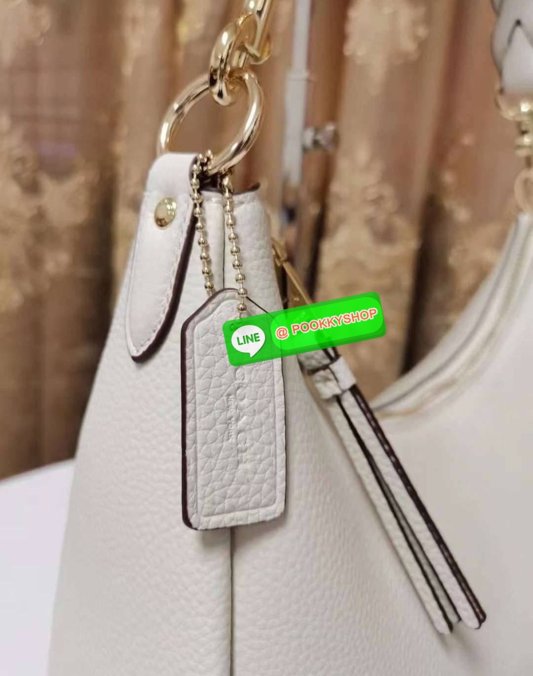 Coach C9190 Jules Hobo Shoulder Crossbody bag Refined pebble leather Inside zip and multifunction pockets Zip-top closure, fabric lining Detachable handle with 11" drop Outside zip pocket