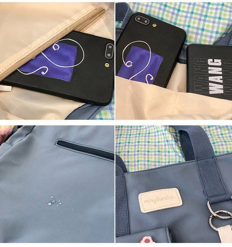 รุ่นใหม่ พร้อมส่ง!!!!!!! Miki Bear cross bag (BP) คุ้มมาก ช่องเยอะมากถึงมากที่สุด แถมฟรี! พวงกุญแจหมีเป็นซิป ใส่บัตรใส่เหรียญได้ ถอดออกแยกใช้งานได้ เนื้อผ้ากันน้ำด้วยนะ