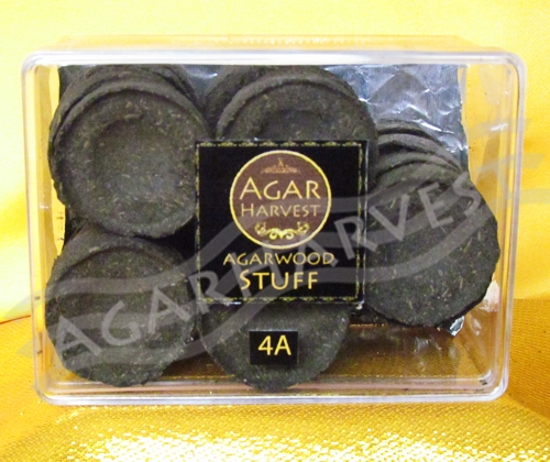 AgarHarvest ไม้หอม อโรม่า ไม้หอมมงคล ปรับอากาศ ไม้กฤษณา แท้ ไม้กฤษณาอัดก้อน Agarwood Stuff / Bakhoor (4A Excellence Grade) 60gm