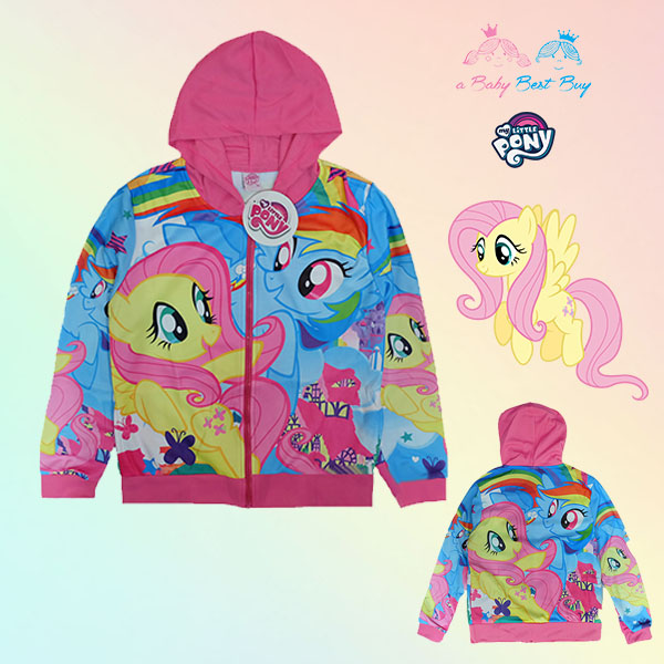 ฮ "สำหรับเด็กอายุ10-17 ปี" Jacket My Little Pony for Girl เสื้อแจ็คเก็ต เสื้อกันหนาว เด็กผู้หญิง สีชมพู สกรีนลาย มายลิตเติ้ลโพนี่ รูดซิป มีหมวก(ฮู้ด) ใส่คลุมกันหนาว กันแดด ใส่สบาย ลิขสิทธิ์ฮาสโบแท้ โพนี่แท้