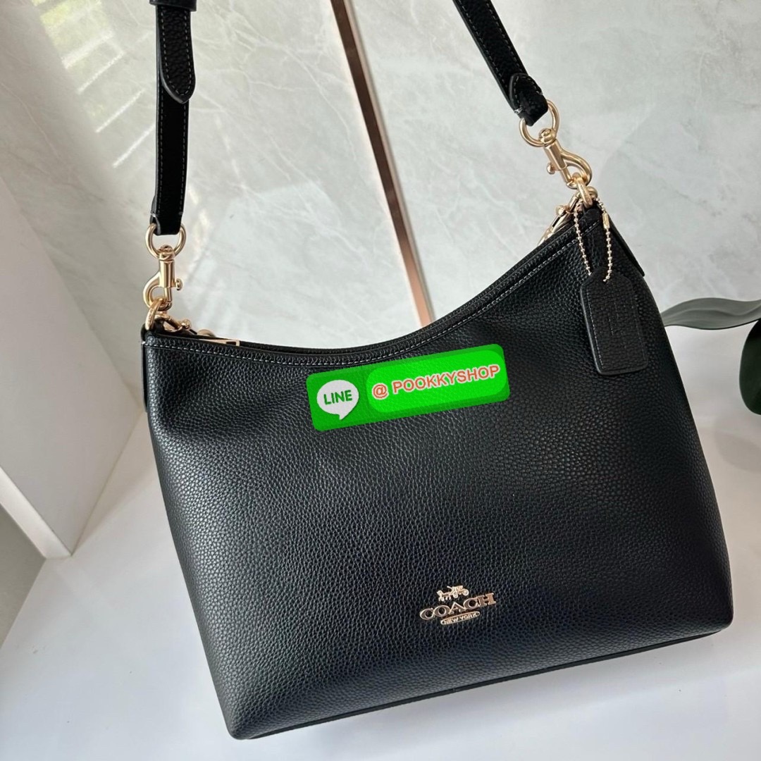 Coach Laurel Shoulder Bag Black CR148 🔖กระเป๋าสะพายข้าง/ไหล่ ทรง hobo สวยทันสมัยไม่มีเอาท์ 🔖วัสดุ : pebble leather 🔖เปิด - ปิด แบบซิปบน ภายในช่องโล่งกว้าง มีช่องรับแยกสองช่องมีซิปหนึ่งช่อง จุของได้เยอะ