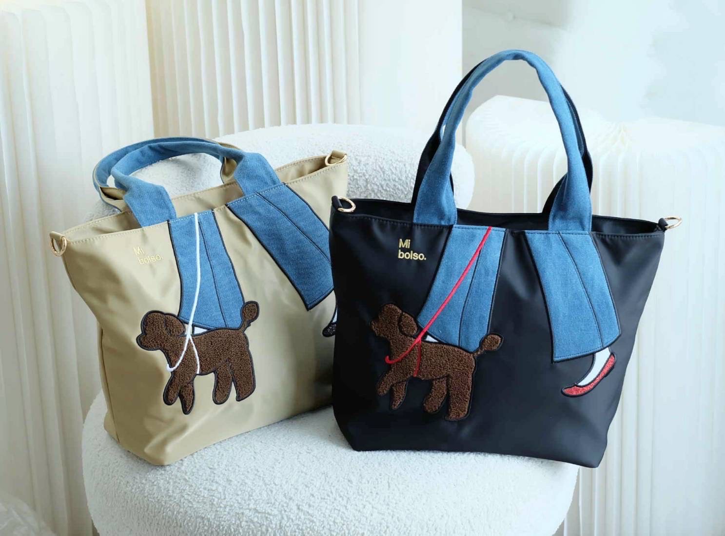 กระเป๋าผ้า Miszapatos แบรนด์ที่ญี่ปุ่นฮิตมาก ดีไซน์น่ารัก วัสดุผ้าไนล่อน เกรดหนา สามารถกันน้ำกันฝุ่นได้