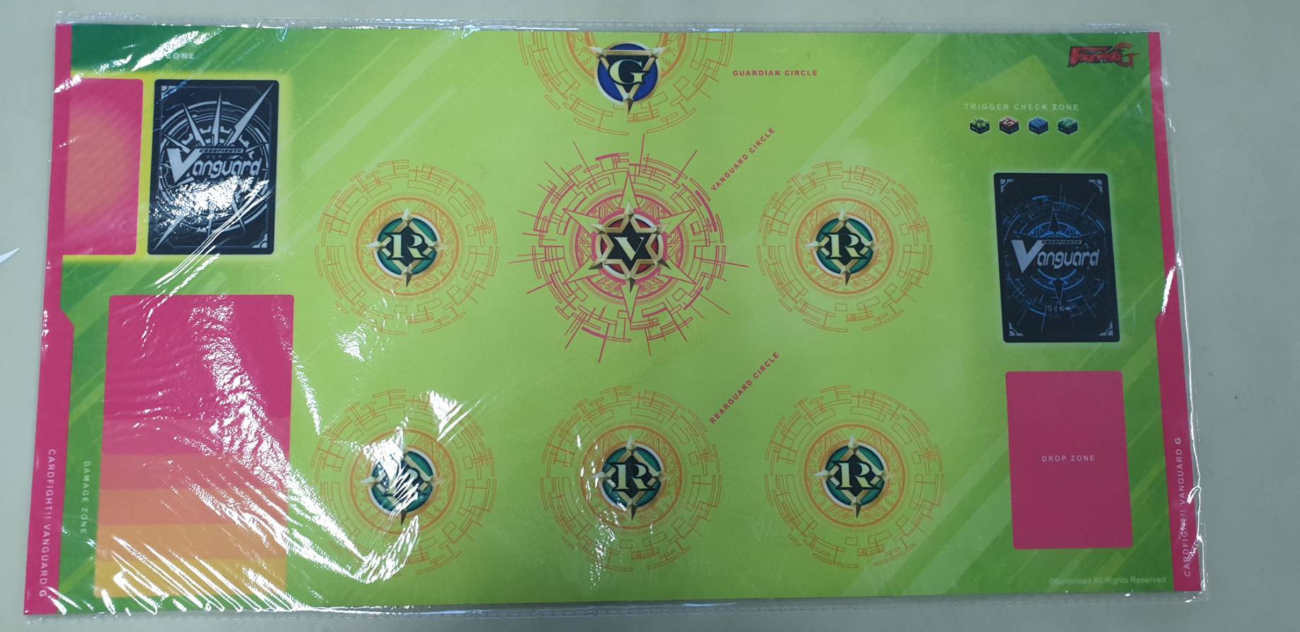 Rubber Playmat รองเล่นการ์ดลาย แวนการ์ด Vanguard G Next สีเหลือง