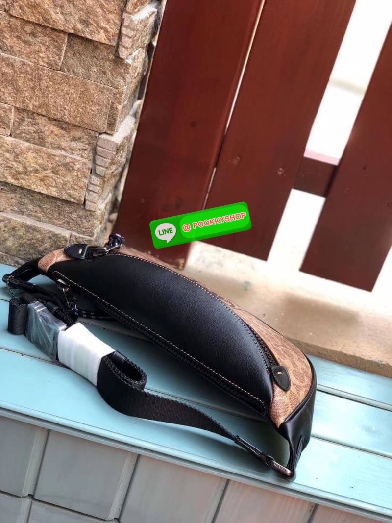 Coach 962 Rivington Belt Bag in Signature Canvas with Coach Patch