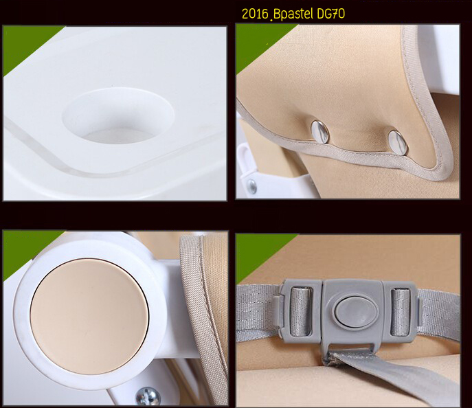 Bpastel DG70 เก้าอี้กินข้าวเด็กทรงสูงเเบบพกพา Oxford Fabric portable baby dining chair รับน้ำหนักได้ 70 kg