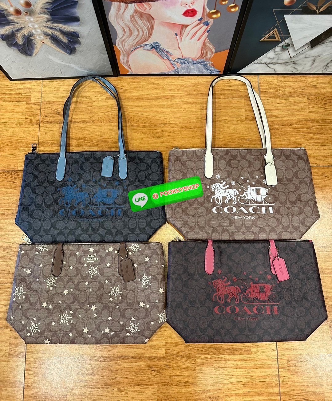 COACH CN626 – City Tote With Horse & Carriage Logo • กระเป๋าทรง Tote รุ่นยอดนิยม จุของได้เยอะ ใช้งานง่าย • วัสดุ Signature Coated Canvas • ด้านหน้าพิมพ์โลโก้ Horse & Carriage ขนาดใหญ่ สีสดใส เพิ่มลูกเล่นโดดเด่น