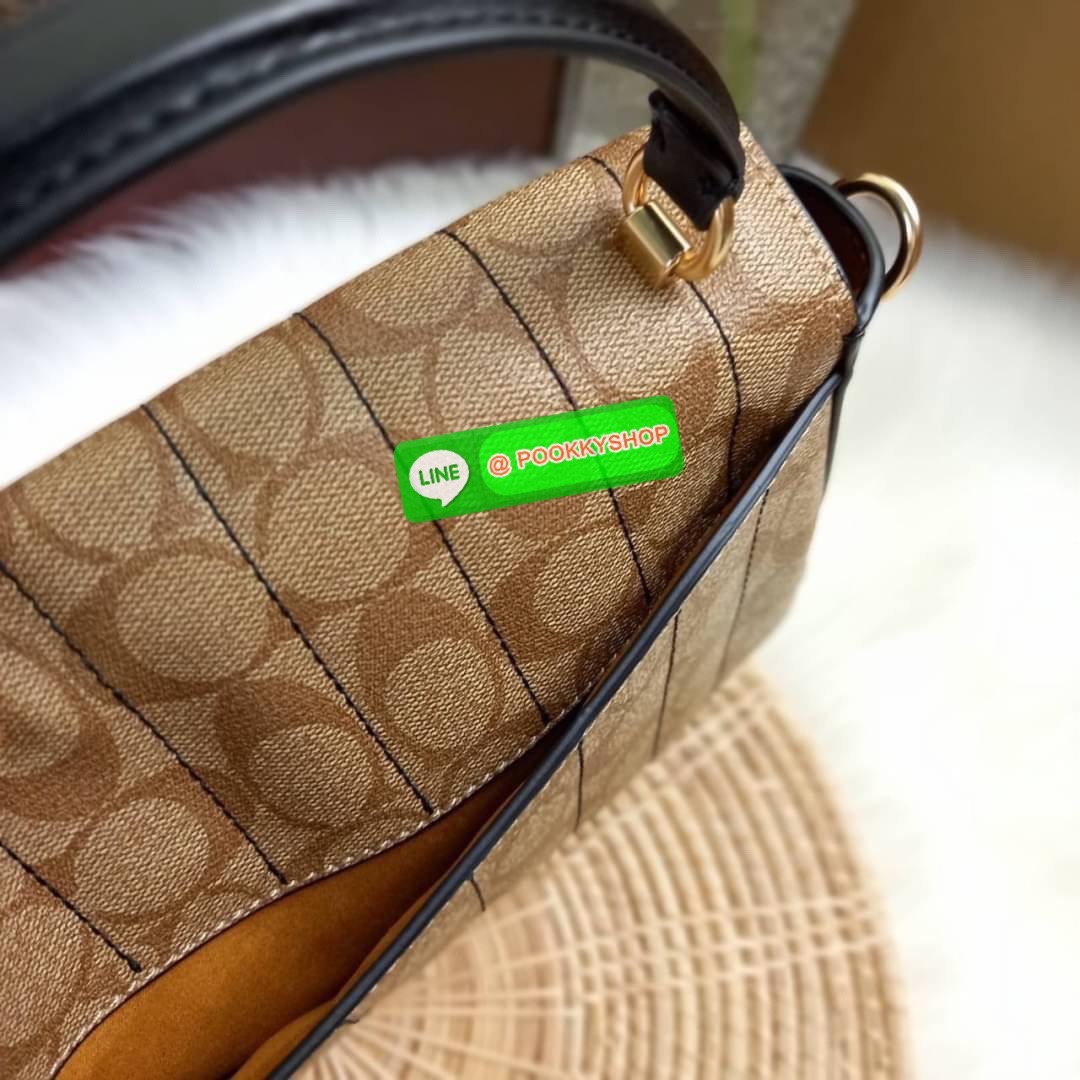 NEW IN💥>>รุ่นหายากก็มา แย่งกันแทบไม่ทัน🌺🌈//>>COACH MARLIE TOP HANDLE SATCHEL IN SIGNATURE CANVAS WITH QUILTING(COACH C5645) 🌺กระเป๋าถือ สะพาย วัสดุหนังแคนวาส ตัดขอบดีเทลด้วยหนังแท้ ขึ้นทรงสวยมากๆ //มีสายสะพายยาว