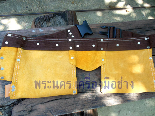 กระเป๋าช่าง หนังแท้ แบบคาดเอว ใบใหญ่