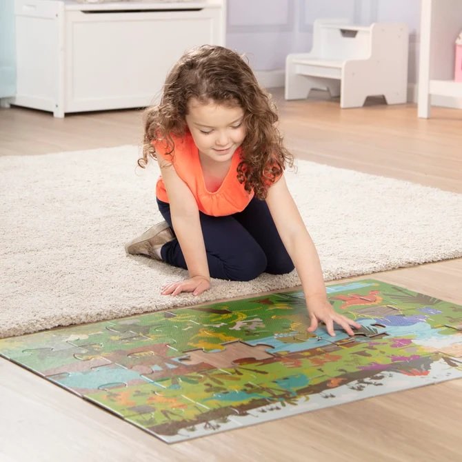 Melissa & Doug Dinosaurs Floor Puzzle จิ๊กซอว์จัมโบ้ ไดโนเสาร์ ขนาด 60x90 cm