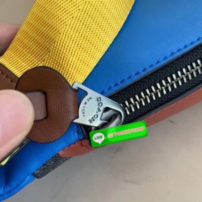 Coach 962 Rivington Belt Bag in Signature Canvas with Coach Patch