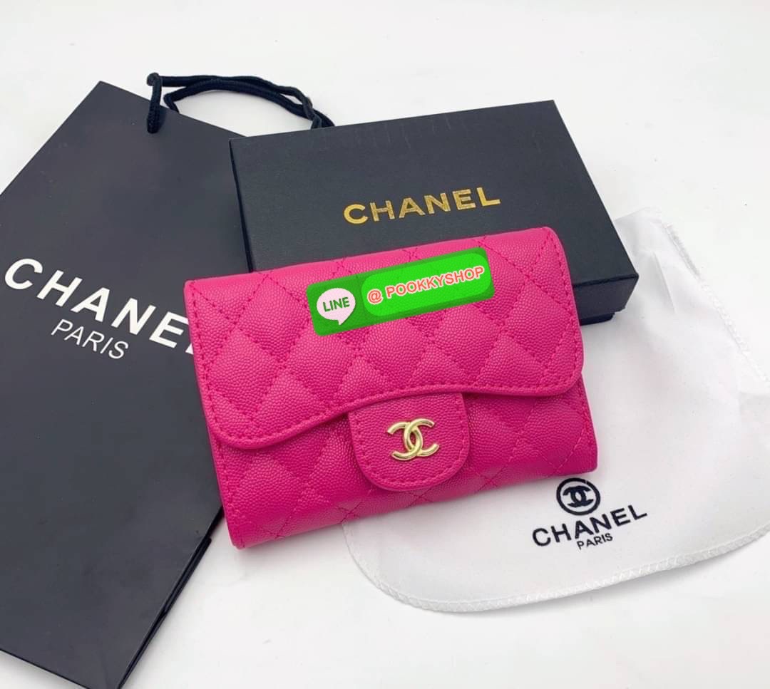กระเป๋าสตางค์ Chanel (กลาง) CLASSIC MEDIUM FLAP WALLET CAVIARSKIN LEATHER