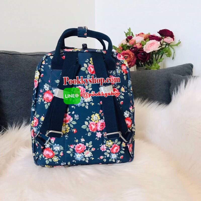 Best Seller !! Cath Kidston Multi Strap Backpack กระเป๋าสะพายเป้รุ่นมินิ แบรนด์ดังสไตล์วินเทจสุดฮิต วัสดุ Canvas เคลือบกันน้ำสามารถเช็ดทำความสะอาดง่าย เปิดปิดกระเป๋าด้วยซิปสะดวกใช้ ด้านหน้าประดับโลโก้แบรนด์สวยโดดเด่น พร้อมช่องซิปด้านหน้ากระเป๋าอีกหนึ่งช่อ
