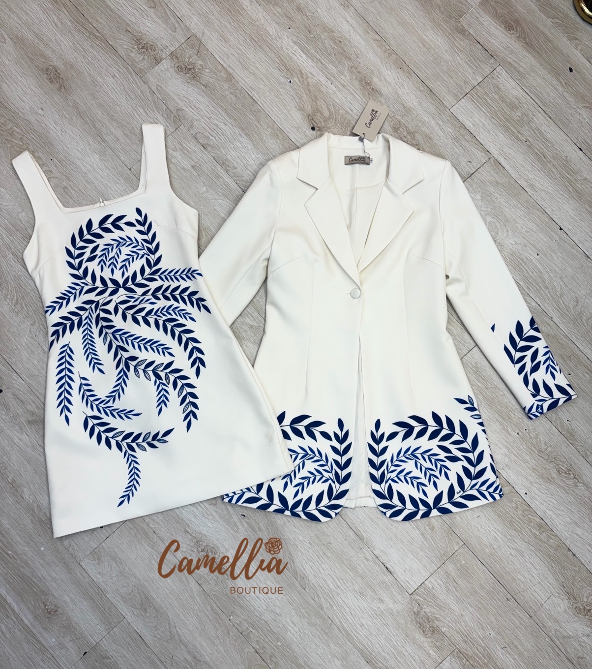 ชุดเซทแฟชั่น สุดคุ้มชุดset เสื้อBlazer +เดรสแขนกุด