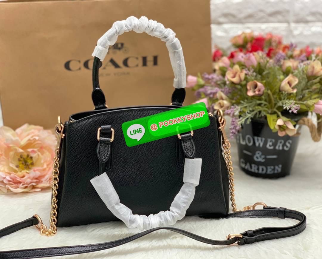 Back in stock! Best seller🔥 🌈ใครรออยู่ห้ามพลาดน๊าา หมดรอบนี้อีกนานกว่าจะเข้าอีกจ้า COACH MINI SAGE CARRYAL ((28977)) พร้อมส่งค่ะ! กระเป๋าถือ//สะพายข้าง หนังแท้ Smooth leather อย่างดี แบ่งช่องกระเป๋าเป็น3ช่อง แต่ละช่องกว้างใส่ของจุ ตรงกลางเ