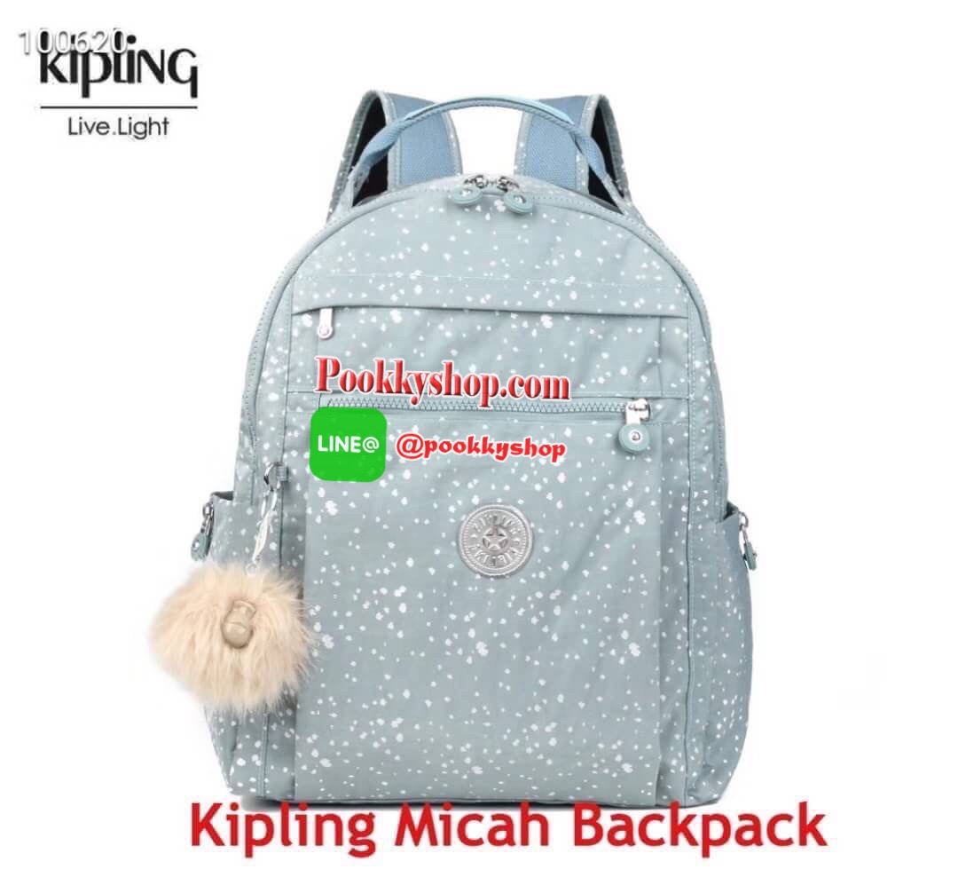 (คล้องเข้ากับกระเป๋าเดินทางได้) Kipling Micah Backpack กระเป๋าเป้สะพายรุ่นใหม่จากkipling ที่มีช่องซิปใช้งานรอบด้าน วัสดุpolyester100% น้ำหนักเบา สายปรับได้ฟรีไซส์เพื่อความคล่องตัว ด้านข้างใส่ขวดน้ำและขยายช่องได้ ภายในกว้าง มีช่องสำหรับใส่โน้ตบุ้ค เป็นกระเ