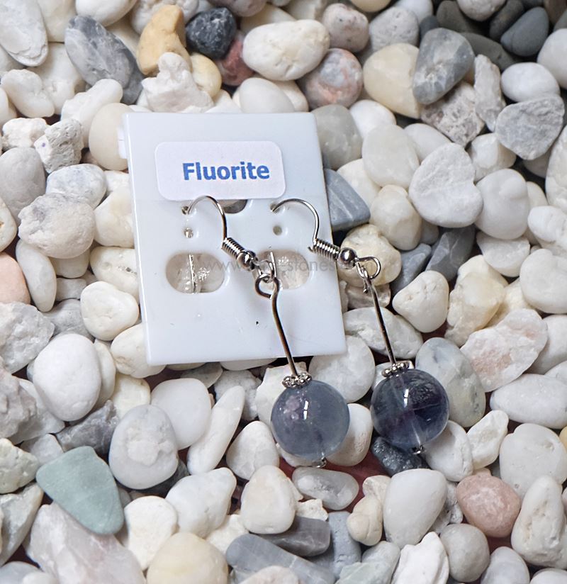 ++ ต่างหู Fluorite ฟลูออไรท์ ++