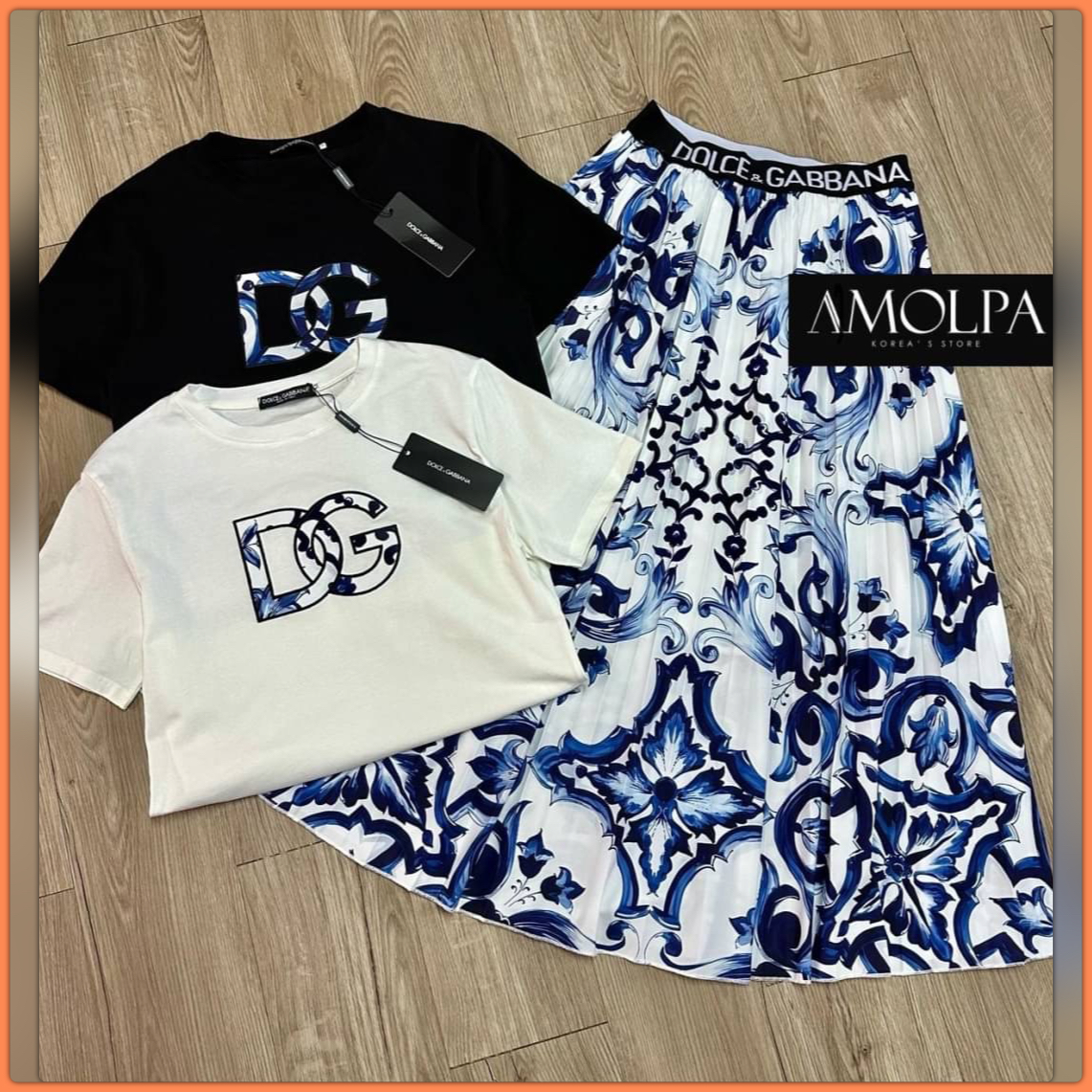 MUST HAVE！SET SKIRT DG ผ้าดีม๊ากกกกกกก 🔥🔥 พร้อมส่ง !!! SET SKIRT DG งานใหม่ชนช๊อป ผ้าดีมาก เย็นมากๆ ห้ามพลาดเลยน๊า สวยสุดๆ