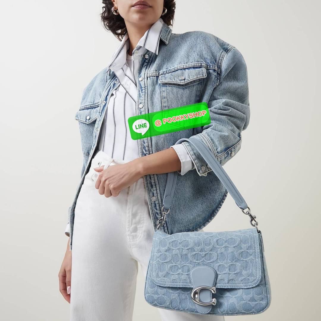 Coach Soft Tabby Shoulder Bag In Signature Denim