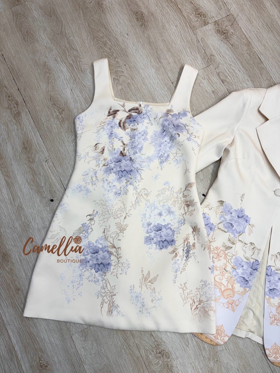 ชุดเซทแฟชั่น สุดคุ้มชุดset เสื้อBlazer +เดรสแขนกุด