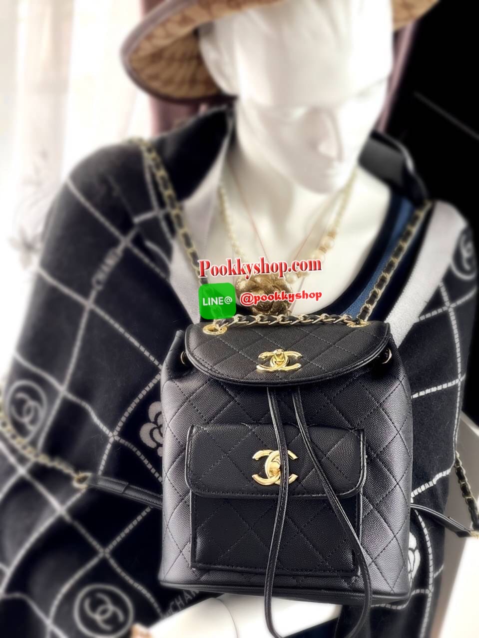 Chanel Backpack Caviar Small SIZE AND FIT