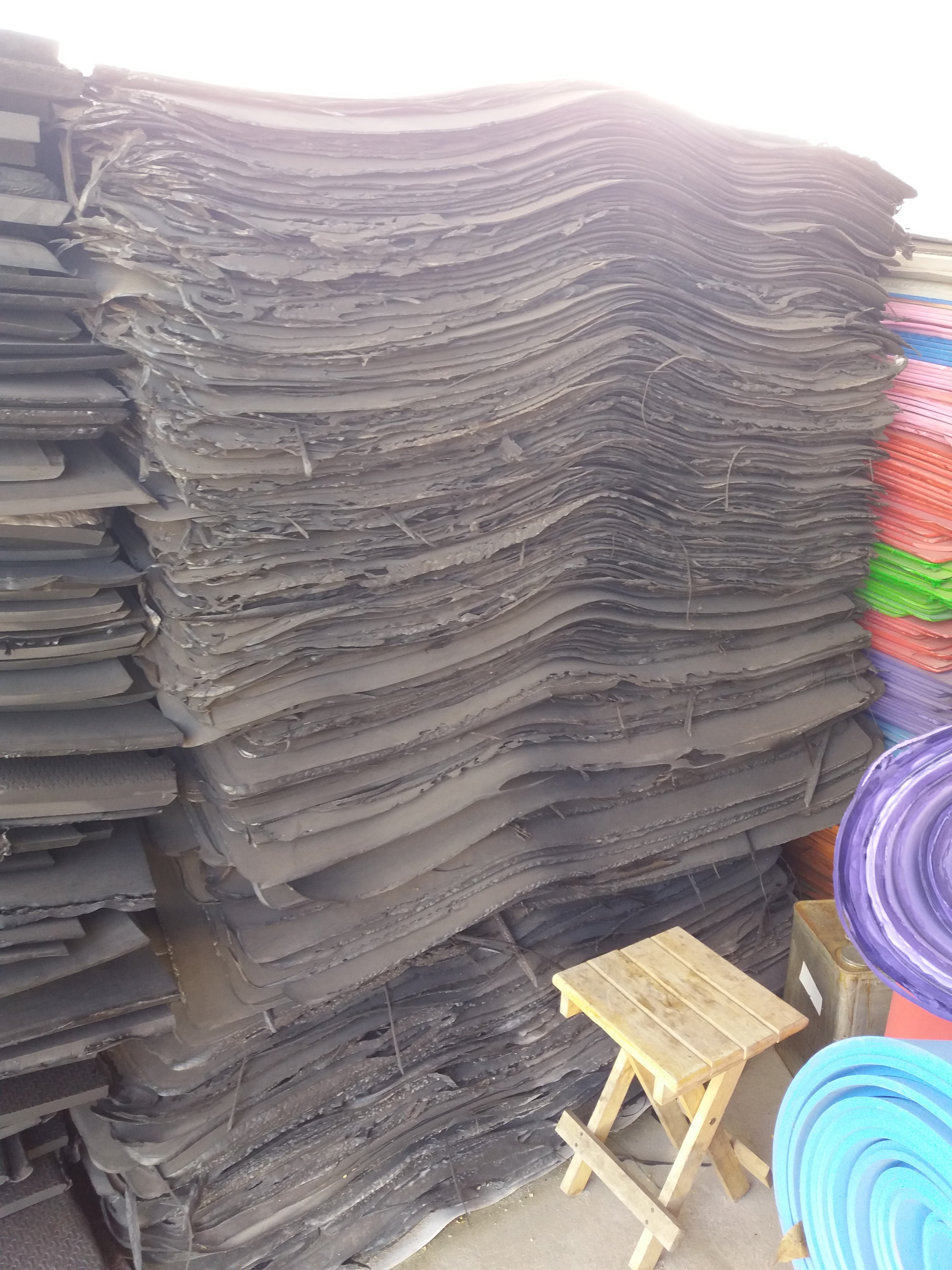 แผ่นยาง EVA สีดำ ขนาด 130 x 240 ซม.หนา 8 มม.