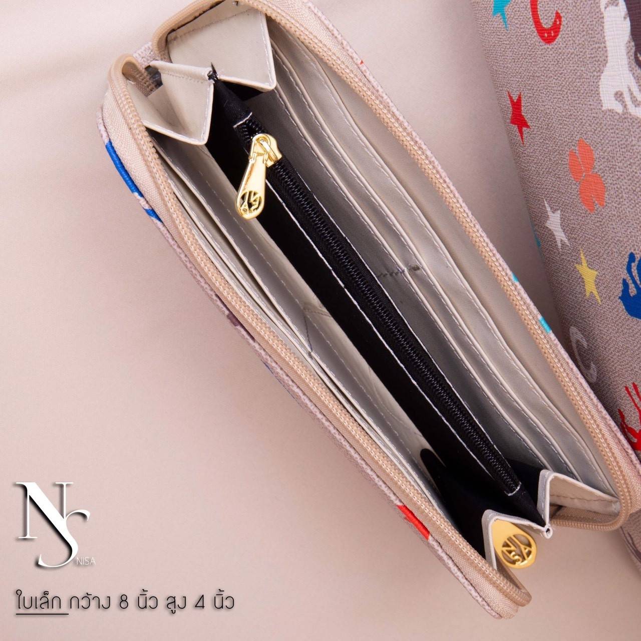 NISA Style My Authentic Brand มงลงอีกแล้ว !!! 👑👑 พร้อมส่ง กระเป๋าแบรนด์แท้ NISA shopping bag ~ จัด set 2 ใบ ทรงสวยหนังเลิศ มาพร้อมกระเป๋าสตางค์งานซิปรอบ สีสันสดใส match เข้ากันสุดๆ โลโก้และอะไหล่ดีงามทุกจุด ใบใหญ่จุของได้เยอะ น้ำหนักเบามาก