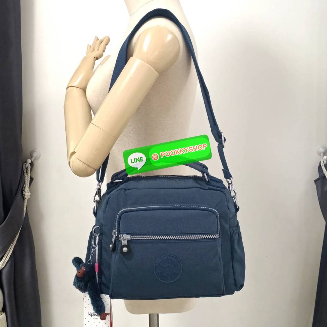 KIPLING Square Handbag & Shoulder bag กระเป๋าถือหรือสะพายข้าง ขนาดกลาง วัสดุ Polyester 100%