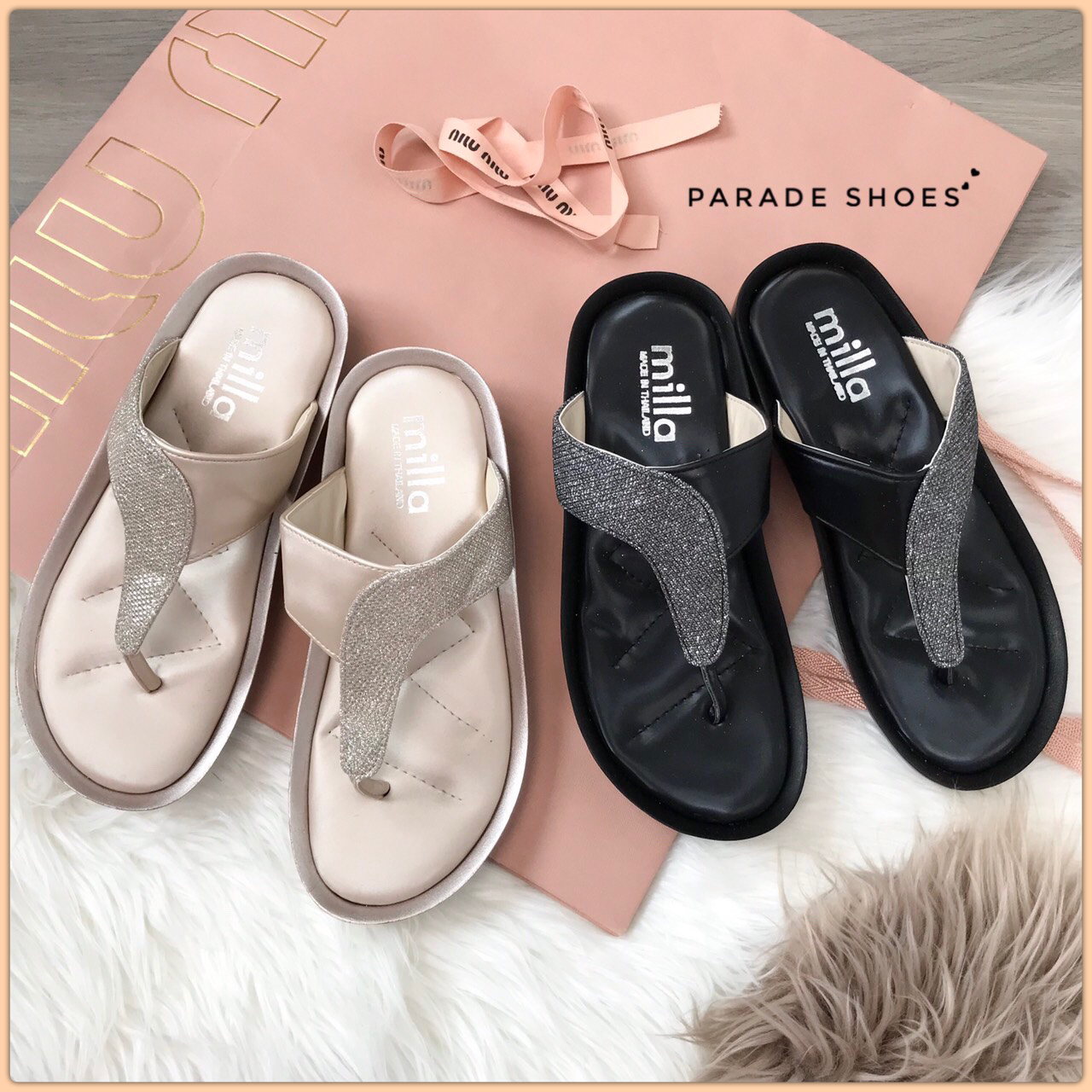 ❣Sofa Diamond Sandal❣ สินค้ามาใหม่ แบบพร้อมส่ง Hotมากก น่ารักกกมากรองเท้าแตะลำลองรุ่นนี้ใส่ออกมาแล้วดูขับผิวเท้าสุดๆเลยค่ะ น้ำหนักเบามากกก ไม่ต้องกลัวหนักเลยค่ะ ใส่สบายมาก มาพร้อม Glitterด้านข้าง พื้นนิ่ม ใส่สบายฝุดๆ