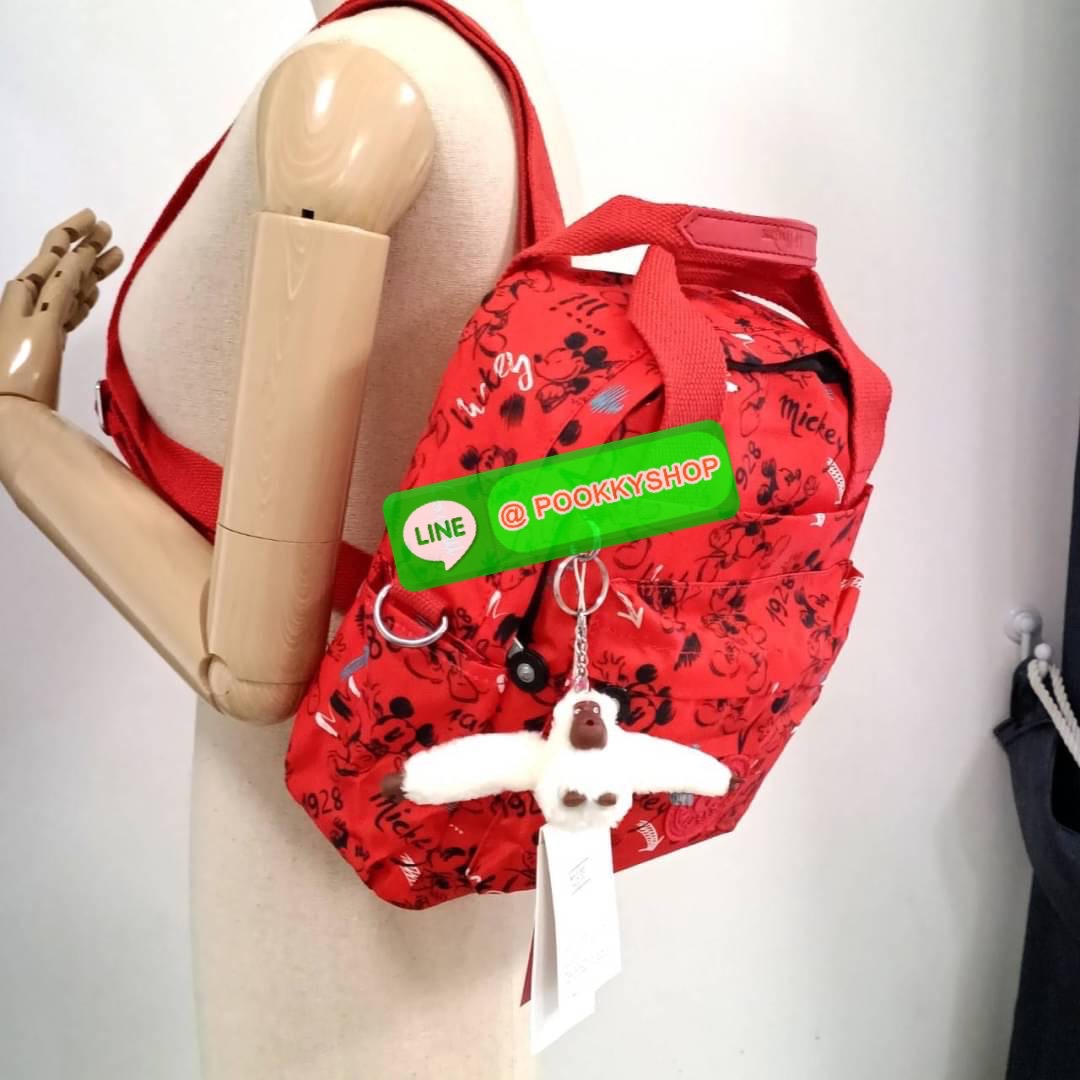 KIPLING 3 WAYS MINI BACKPACK ซับในลายตาราง กระเป๋าสะพาย 3 Ways รุ่นใหม่ วัสดุ Nylon & Polyester 100% หูหิ้วหนังปั๊มชื่อแบรนด์ สายสะพายยาวเลื่อนปรับได้ free size และ สามารถถอดได้ สามารถถือหรือสะพายได้ จะสะพายไหล่ สะพายเฉียง Crossbody หรือจะคล้องสายเป็นเป้ส