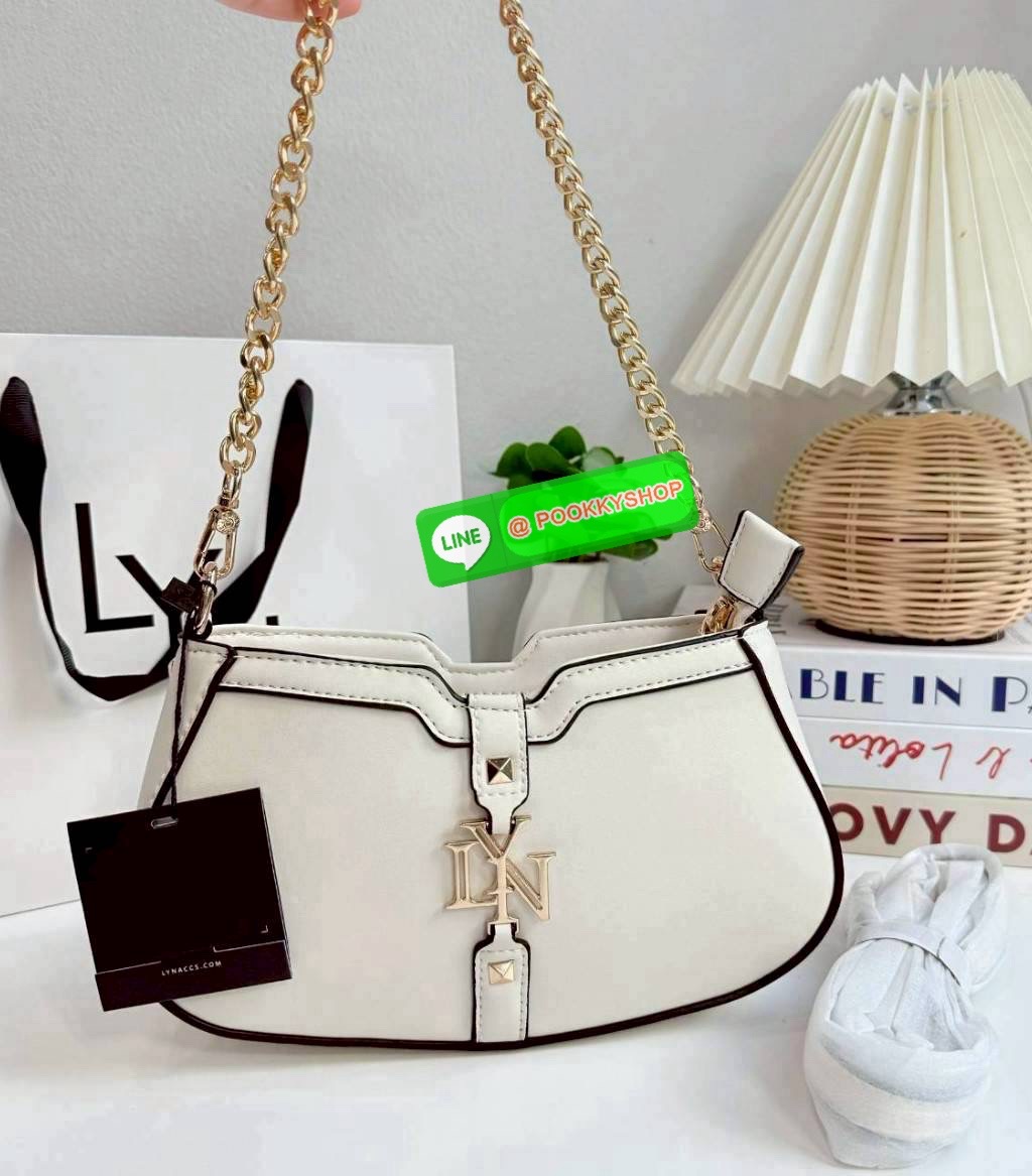 LYN น้ำหนักเบา ใช้ง่าย ดูแพง กระเป๋าลิน Lyn ทรงพอช สะพายข้างได้ คล้องไหล่ได้ ได้สายสะพาย 2 เส้น