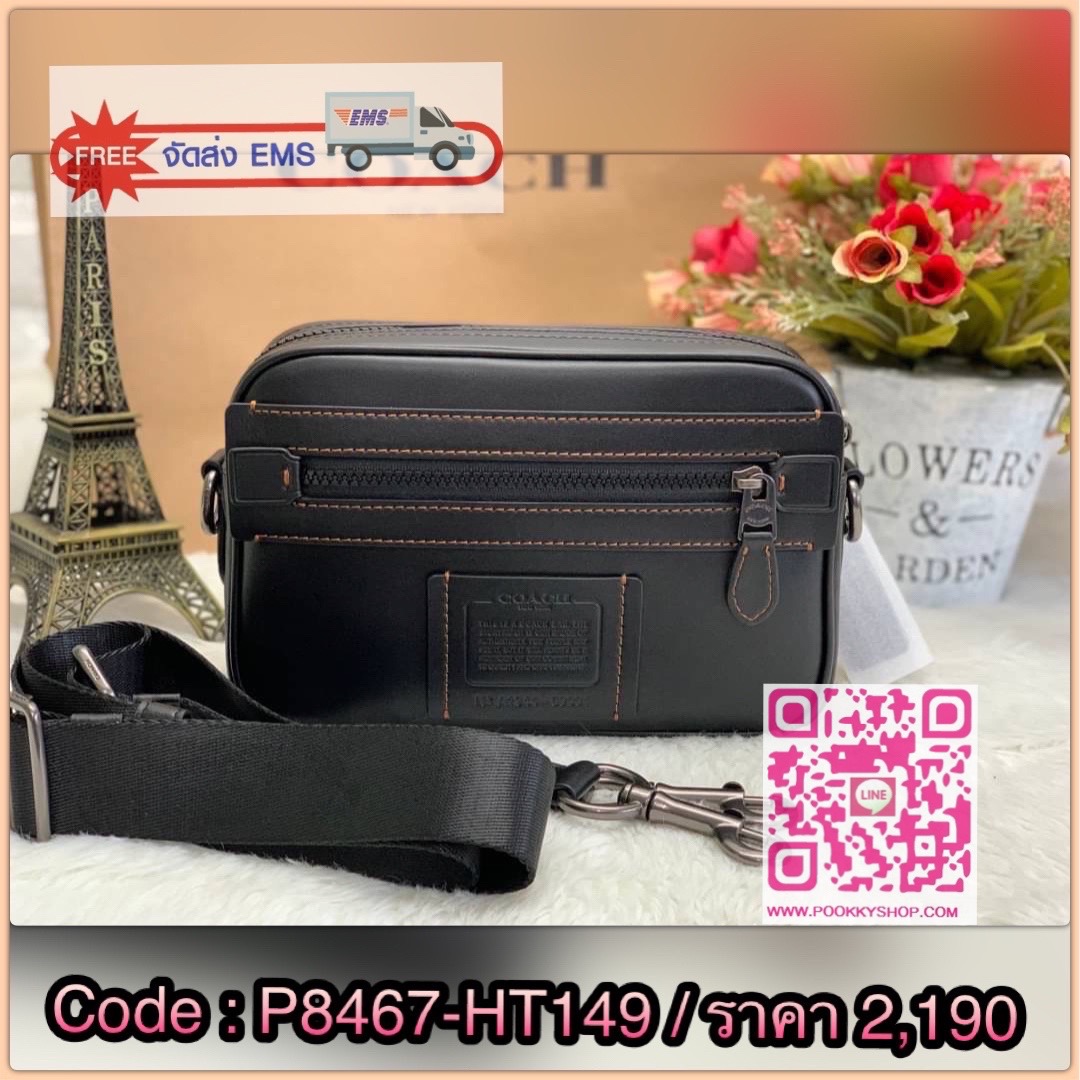 New arrival!! Don’t miss🔥🔥 COACH ACADEMY CROSSBODY ((69331)) พร้อมส่งที่ไทย! ได้ไปหลงรักแน่นอนค่ะ😘 กระเป๋าสะพายครอสบอดี้ร์ของคุณผู้ชาย((สาวหล่อใช้ก็สวยทีเดียว)) 🌈หนังแท้อย่างดี หนังนิ่มมือมากๆค่ะ🌈 ด้านหน้ามีช่องซิปส