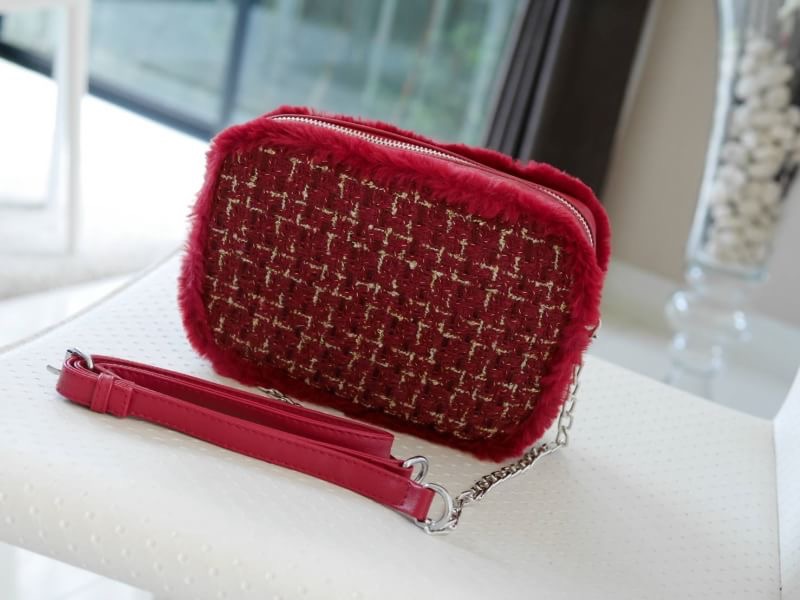 กระเป๋าแฟชั่น นำเข้า BY "BKK.BASIC♡" รุ่น "TWEDDY BOX" กระเป๋าทรง CROSSBODY
