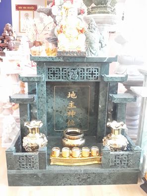 ศาลเจ้าที่จีน 35 นิ้ว 5 หลังคา (เขียวอิตาลี)