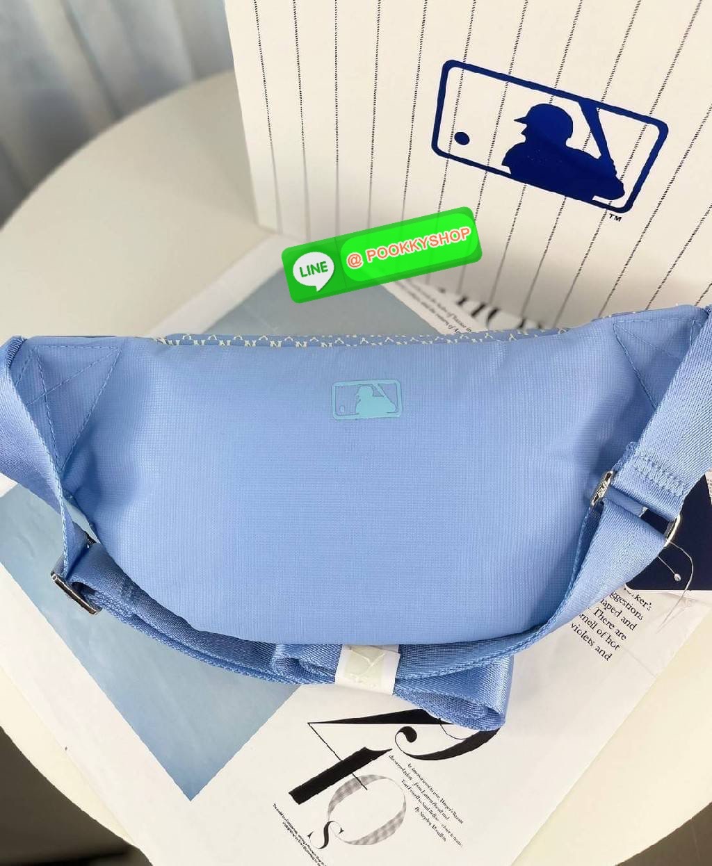 MLB แท้ Outlet กระเป๋าคาดอกคาดเอว คอลใหม่ มาพร้อมกับใบลูก 1 ใบ อุปกรณ์ ป้ายแบรนด์ ถุงห่อตราแบรนด์