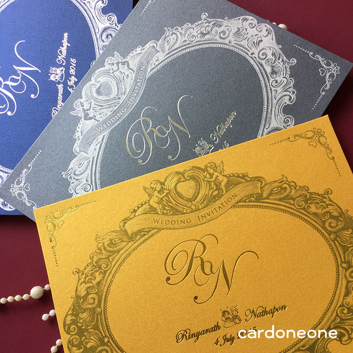 การ์ดแต่งงานพรีเมี่ยม สไตล์คลาสสิค