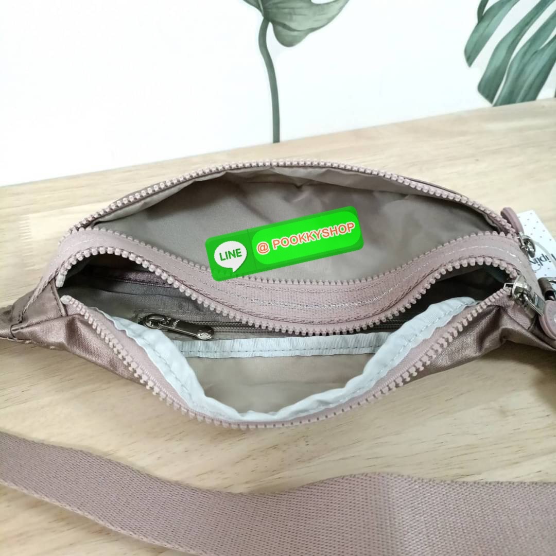 KIPLING YASEMINA Fanny Pack ซับในสีพื้น หัวซิปโลหะไม่มีอักษรแบรนด์ กระเป๋าคาดอกหรือคาดเอว วัสดุด้านนอก Nylon +polyester