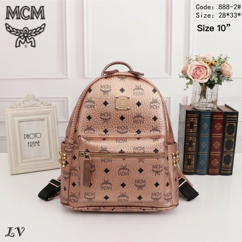 กระเป๋าเป้ MCM งานพรีเมี่ยม ปั้มครบ พร้อมถุงผ้า