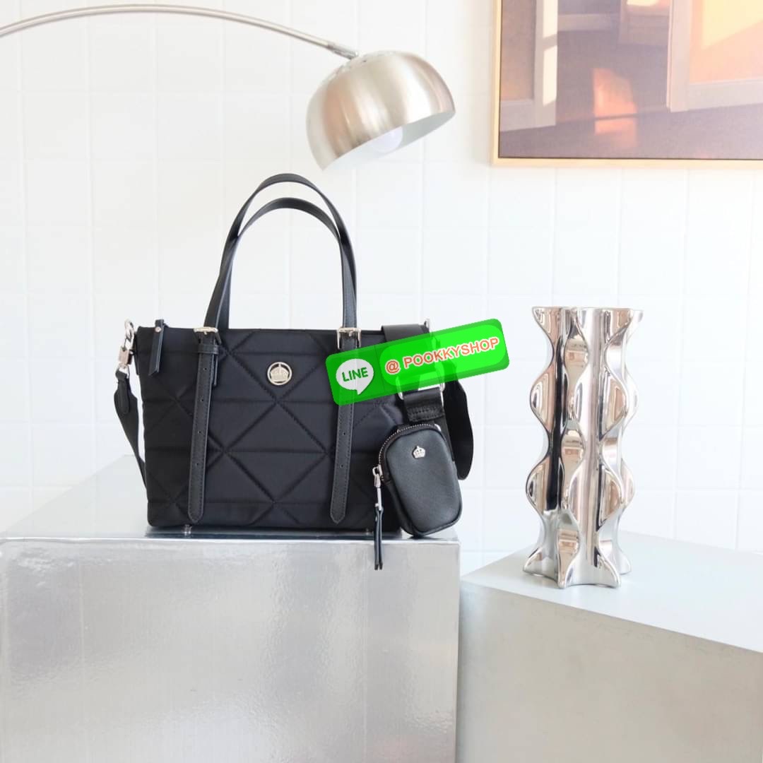 👑รุ่นขายดีล่าสุด กระเป๋า รุ่น COZY ทรง 𝗦𝗛𝗢𝗣𝗣𝗜𝗡𝗚 𝗕𝗔𝗚 size M (กลาง) ที่ผลิตจากวัสดุ Signature ของทางแบรนด์ 𝗡𝗬𝗟𝗢𝗡 𝗡