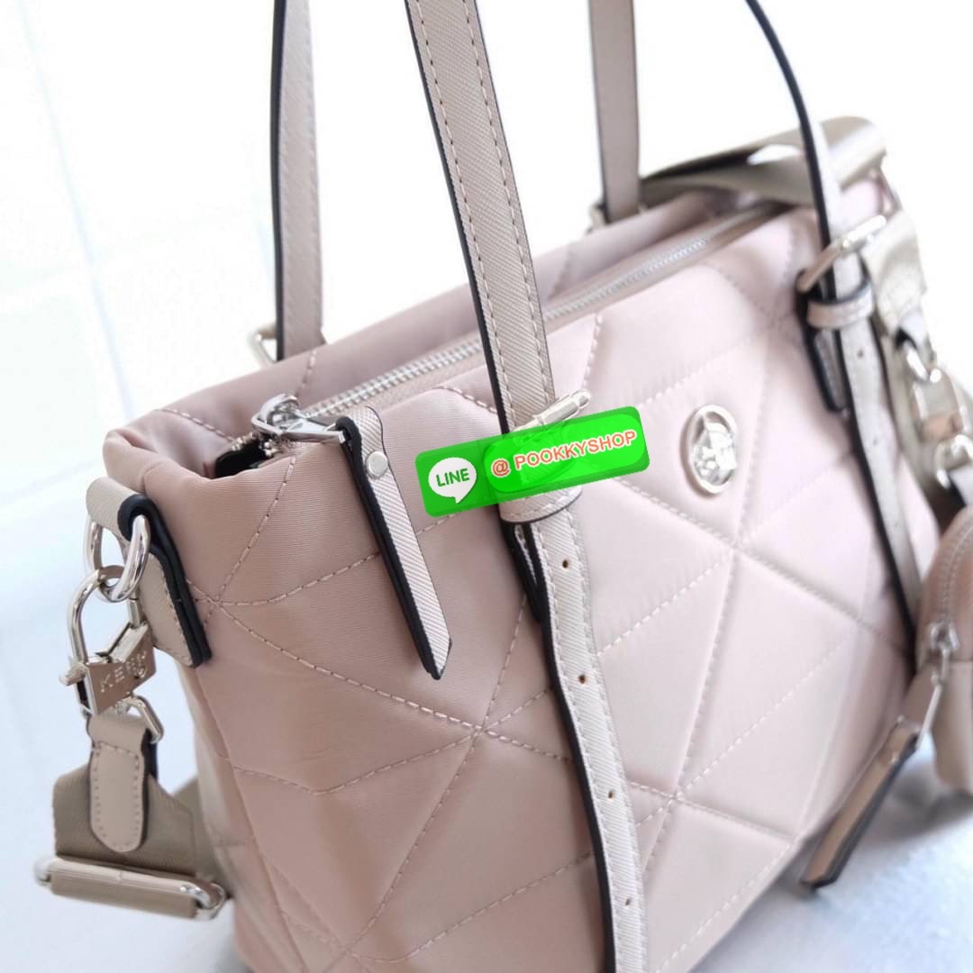 👑รุ่นขายดีล่าสุด กระเป๋า รุ่น COZY ทรง 𝗦𝗛𝗢𝗣𝗣𝗜𝗡𝗚 𝗕𝗔𝗚 size M (กลาง) ที่ผลิตจากวัสดุ Signature ของทางแบรนด์ 𝗡𝗬𝗟𝗢𝗡 𝗡