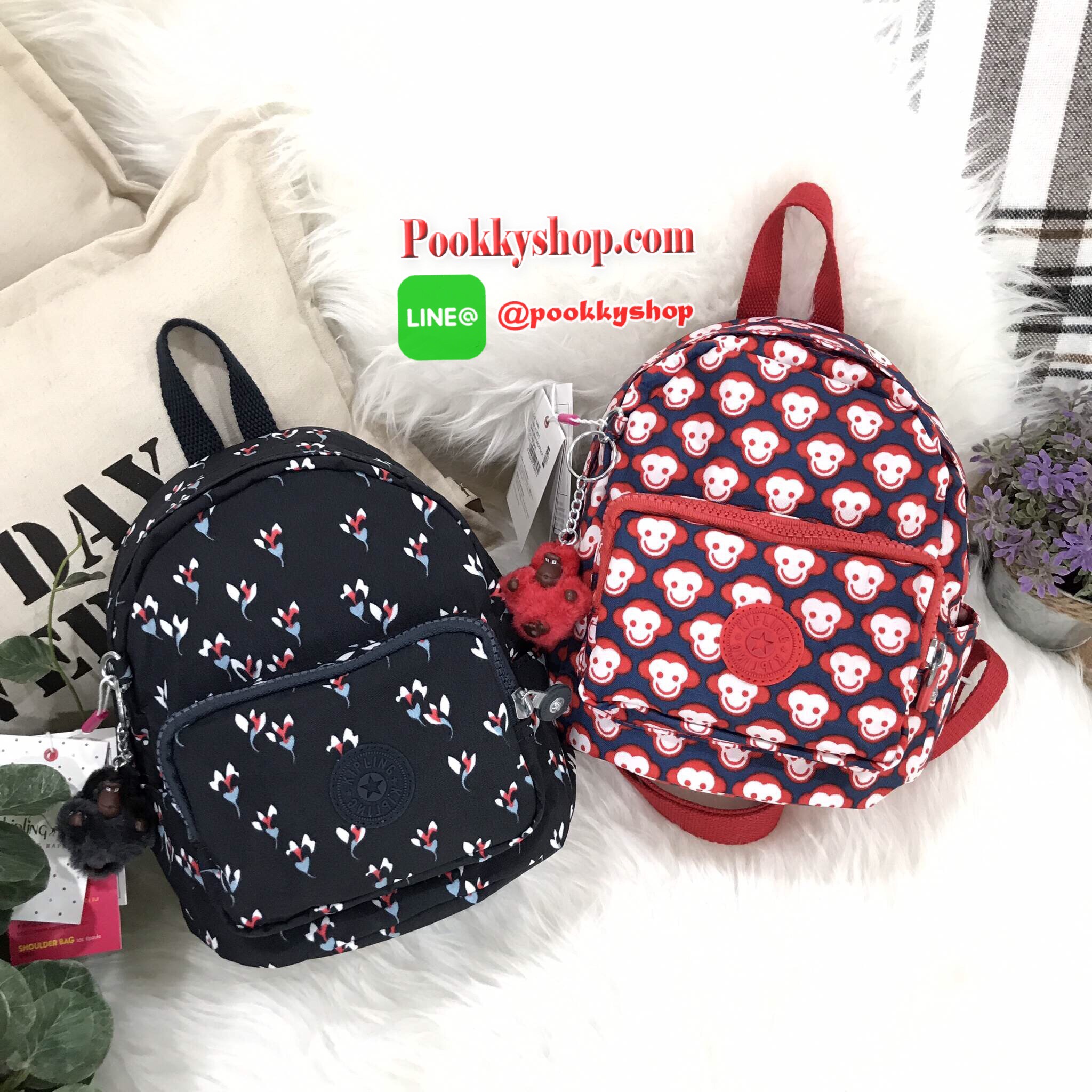 พร้อมส่ง KIPLING NYLON MINI BAG กระเป๋าถือหรือสะพายวัสดุ Nylon + Polyester 100% รุ่นมินิมีหูหิ้วเเละสายสะพายยาวเลื่อนปรับระดับได้ถอดได้ จุดเด่นที่สามารถคล้องสายสะพายได้หลายแบบ จะสะพายไหล่ สะพาย Cross Body หรือจะคล้องสายเป็นเป้สะพายหลังก็ดูดี เปิดปิดด้วยซิ