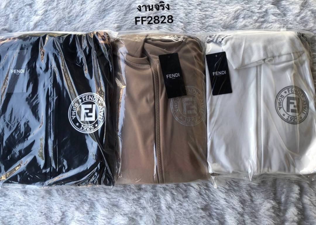 พร้อมส่ง ชุดเซ็ต FF2828 งานนำเข้าแบรนด์ดัง งานน่ารักสุด แนวสปอร์ตเกิล แนวคุณหนูก็มา ลุกซ์เท่ห์ๆ ผ้าดีมาก งานป้ายFENDI ดูแพงมากกก **กางเกงงานจริงไม่มีสายรูด
